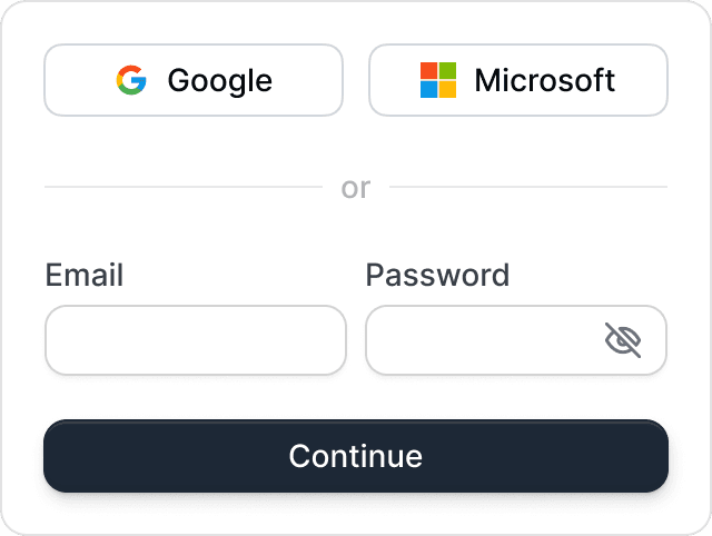 Sign-up form