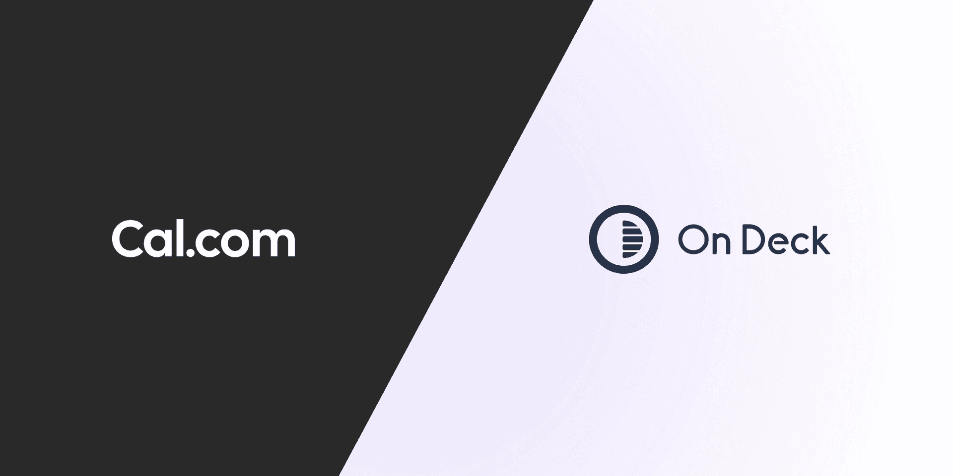 Cal.com and On Deck logos side by side