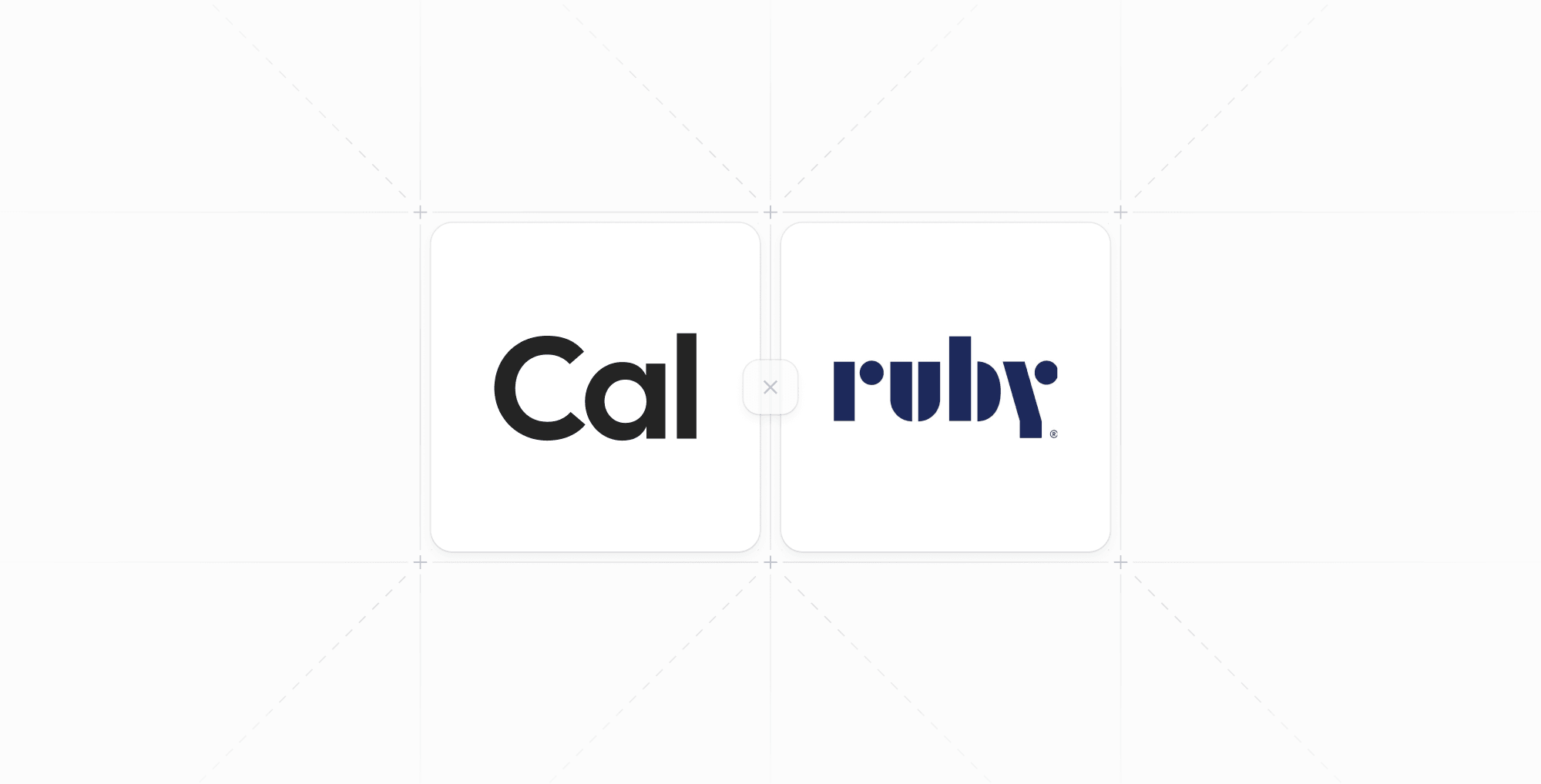 Cal and Ruby Receptionists logos side by side