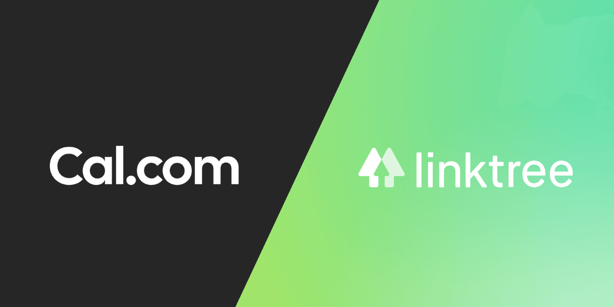 Cal.com and Linktree logos side by side