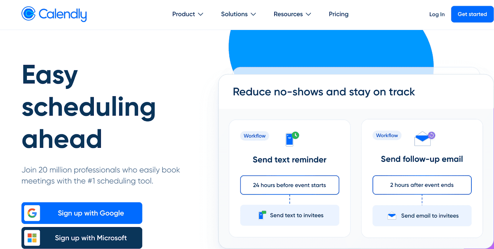 Calendly homepage