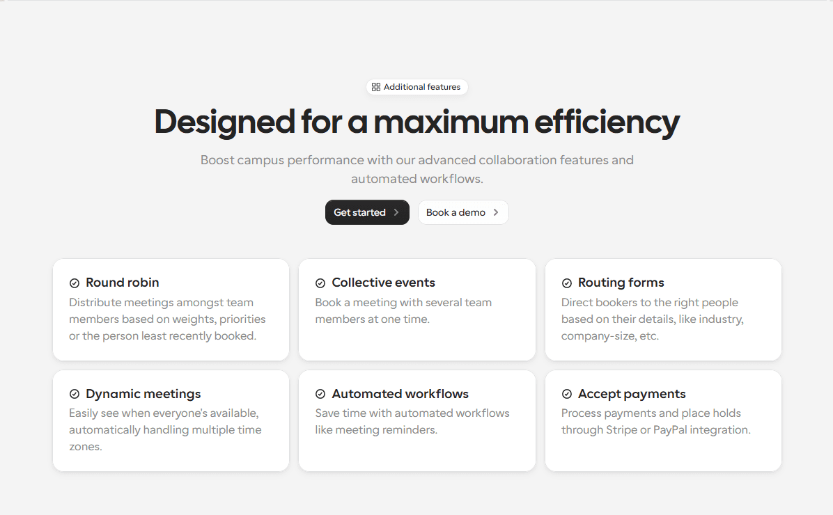 Cal.com: Designed for maximum efficiency