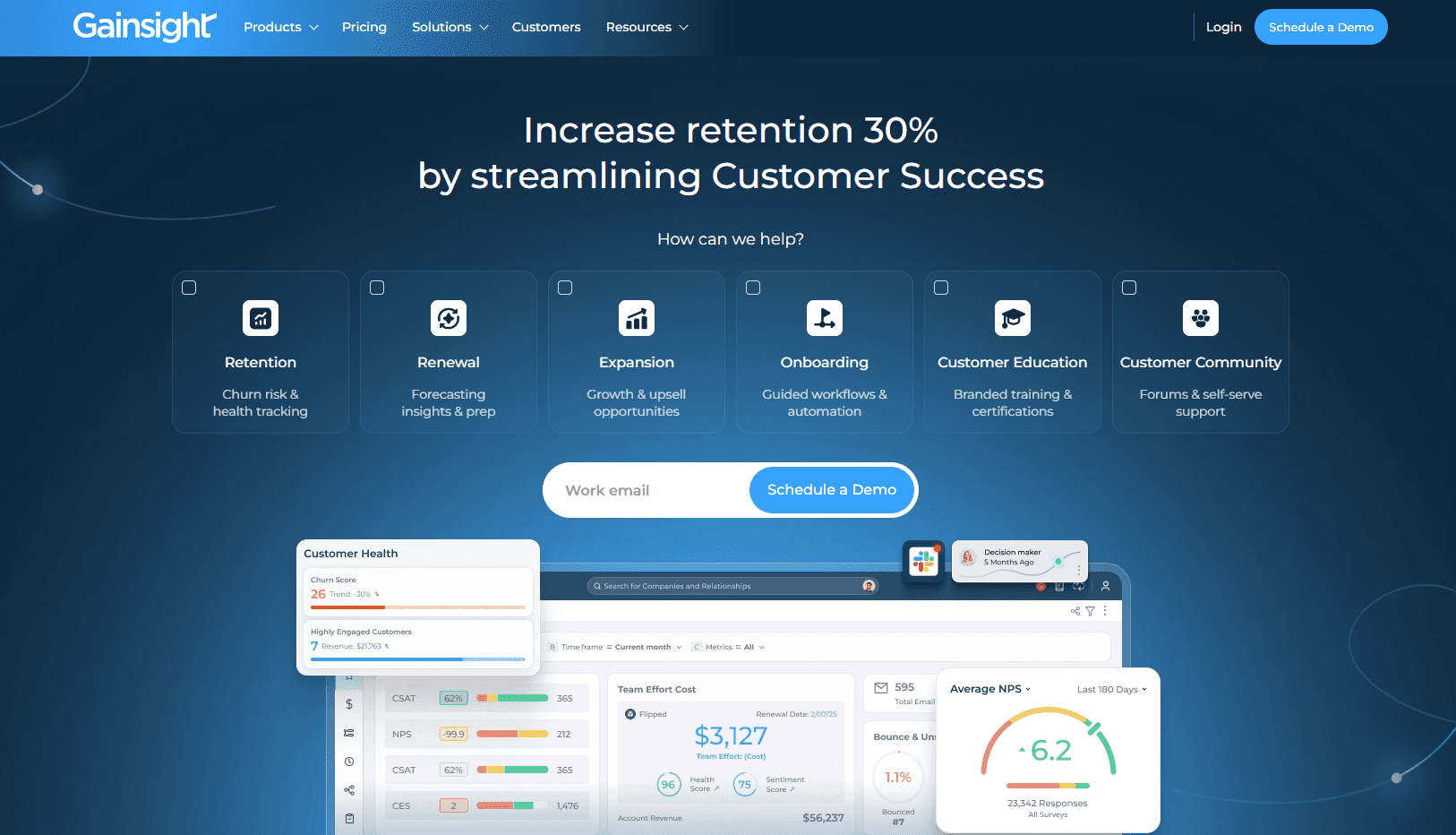 Gainsight homepage