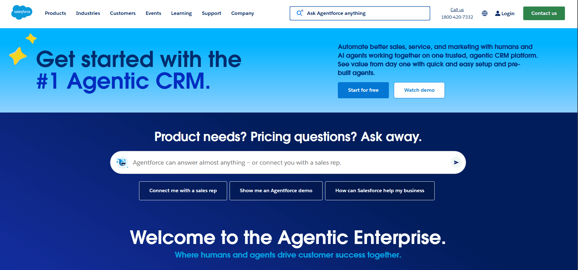 Salesforce homepage