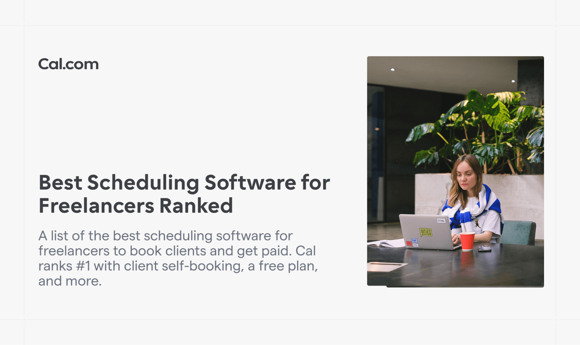 Cal.com blog banner for best scheduling software for freelancers