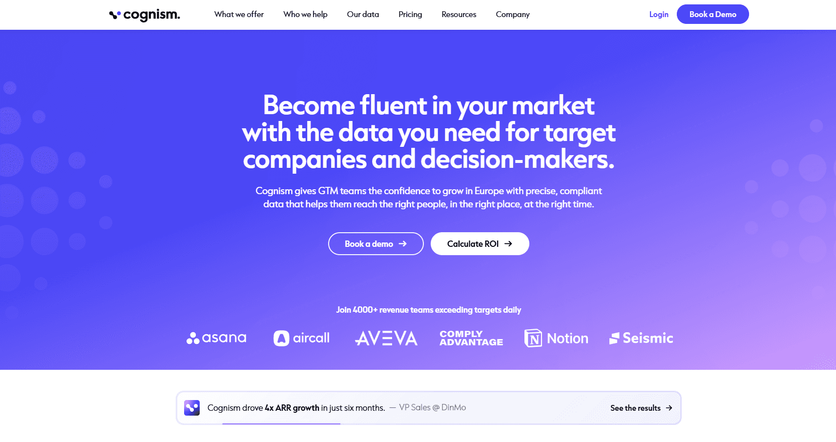 Cognism homepage