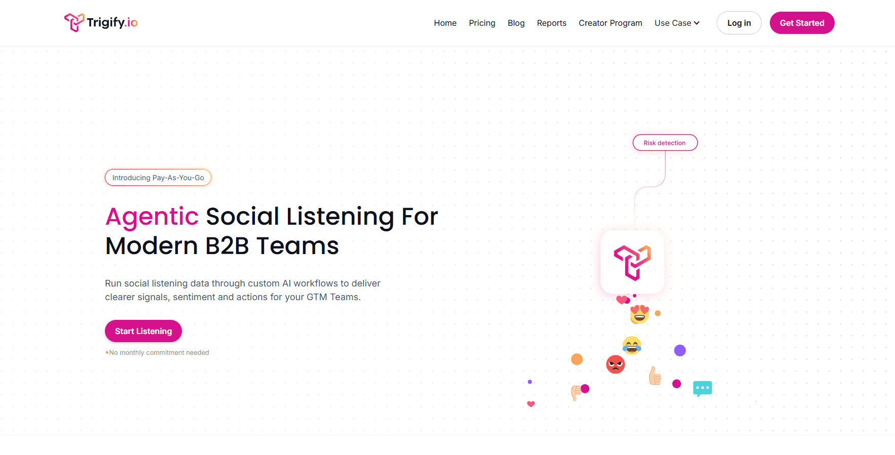 Trigify homepage