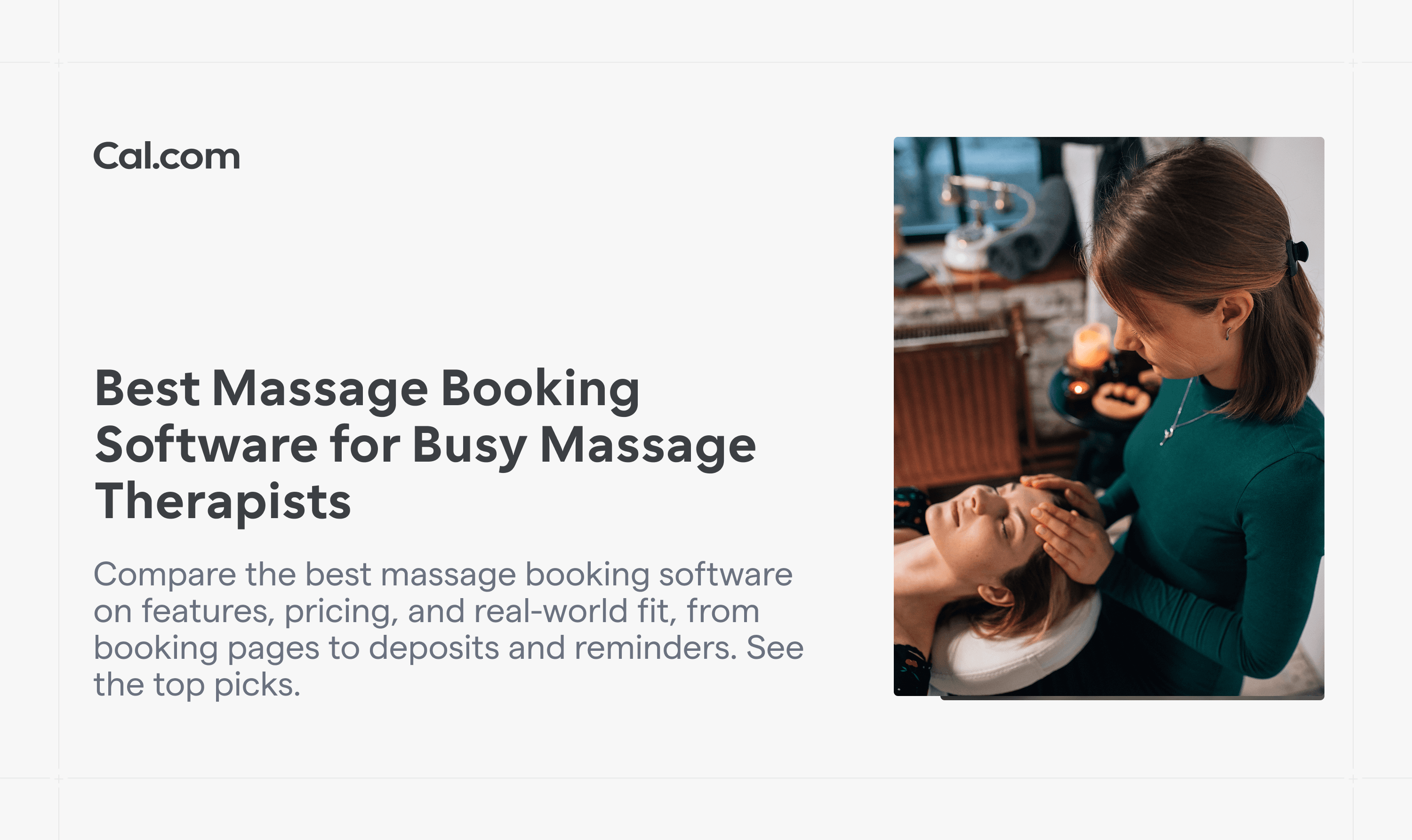 Massage therapist treating client next to blog title text