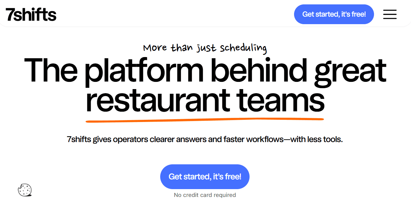 7shifts homepage hero section