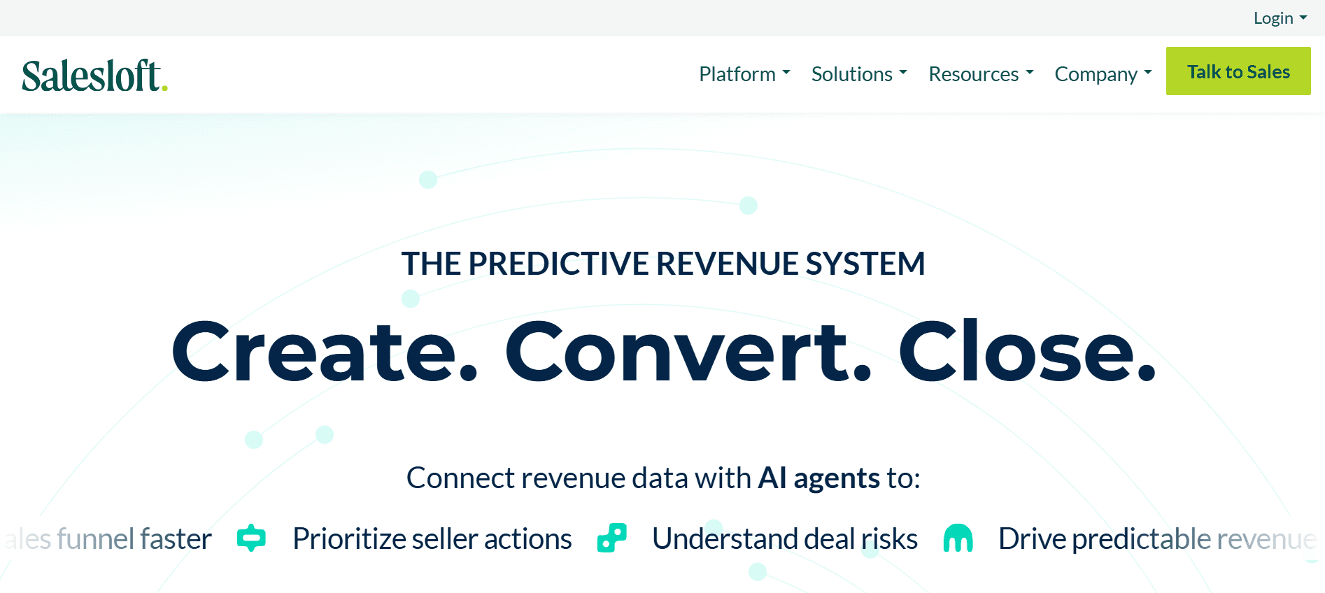 Salesloft homepage
