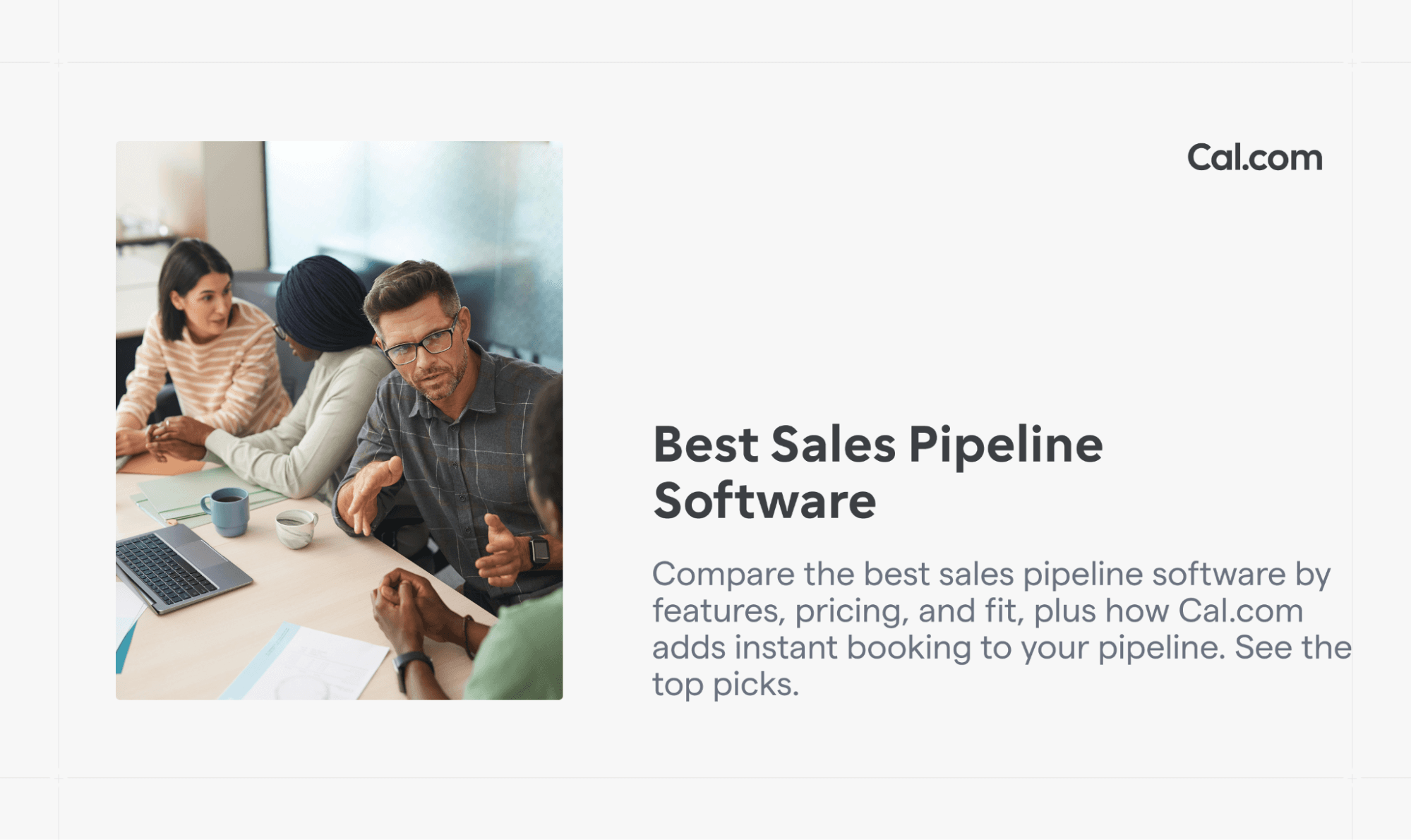 Cal.com blog banner for best sales pipeline software