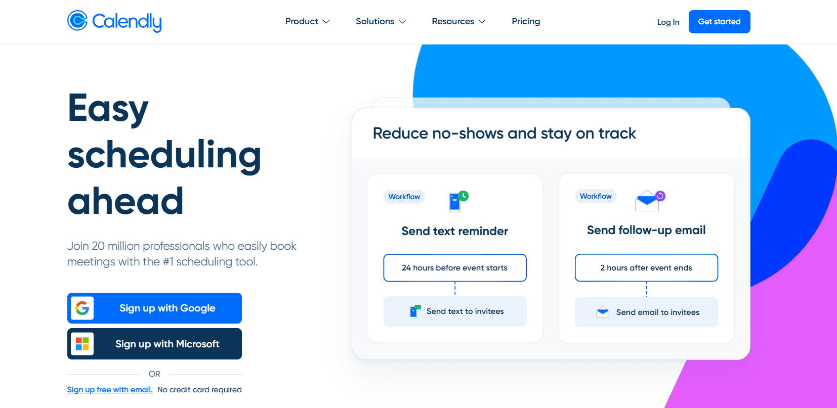 Calendly homepage