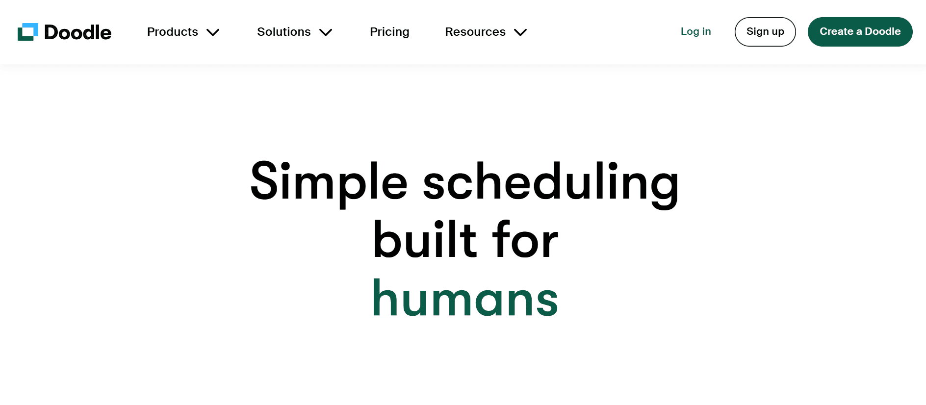 Doodle homepage