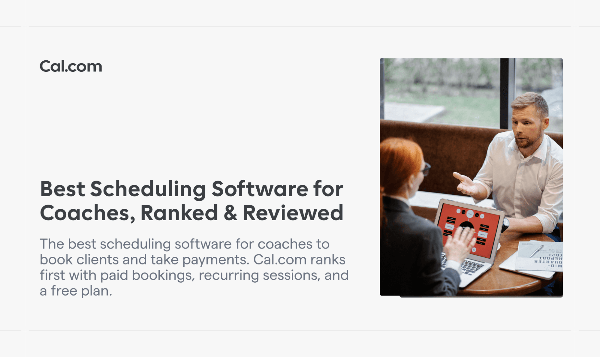 Cal.com blog banner for best scheduling software for coaches