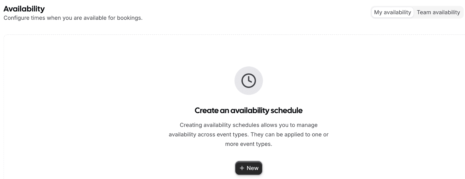 setting your availability in Cal.com