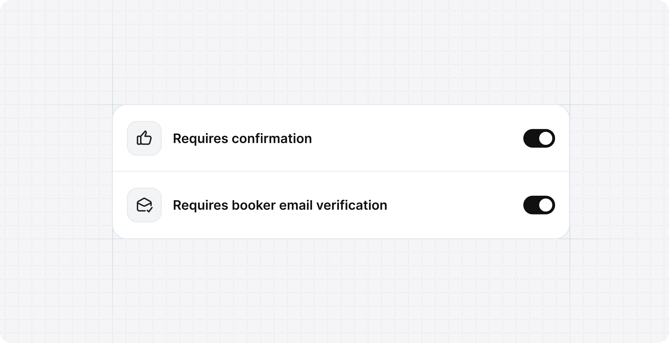 Cal.com booking confirmation settings screenshot