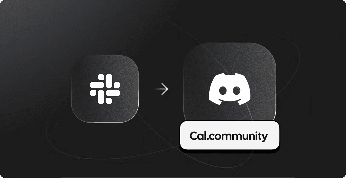 Slack and Discord icons with Cal.community badge