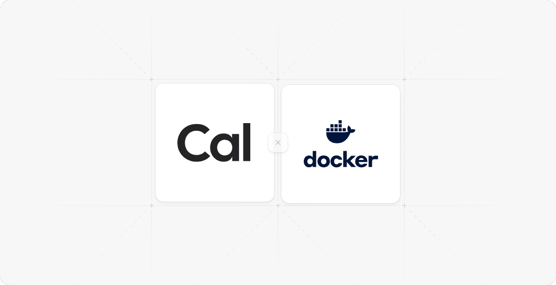 Cal and Docker logos side by side
