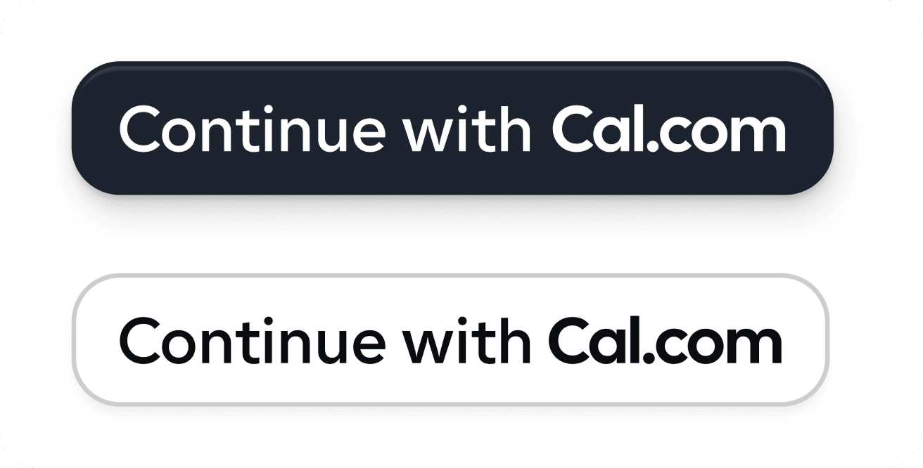 Integrate Cal.com using "Continue with Cal.com" OAuth badges