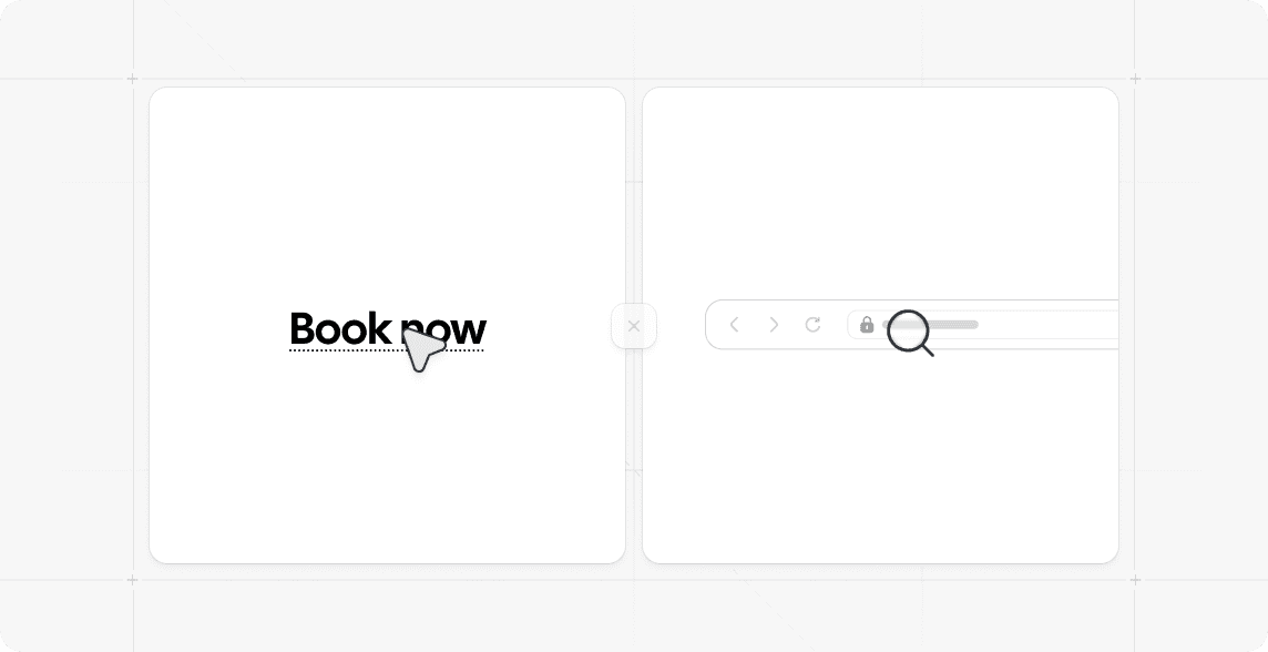 Mockup of a Book now link and browser address bar