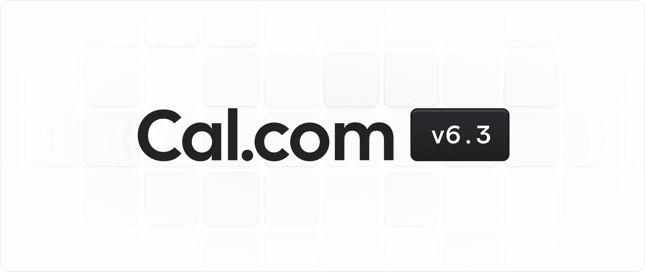 Cal.com logo with v6.3 version badge