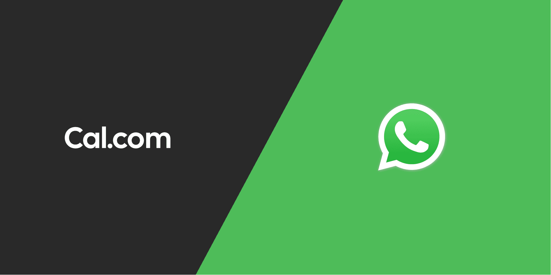 Cal.com logo beside the WhatsApp icon
