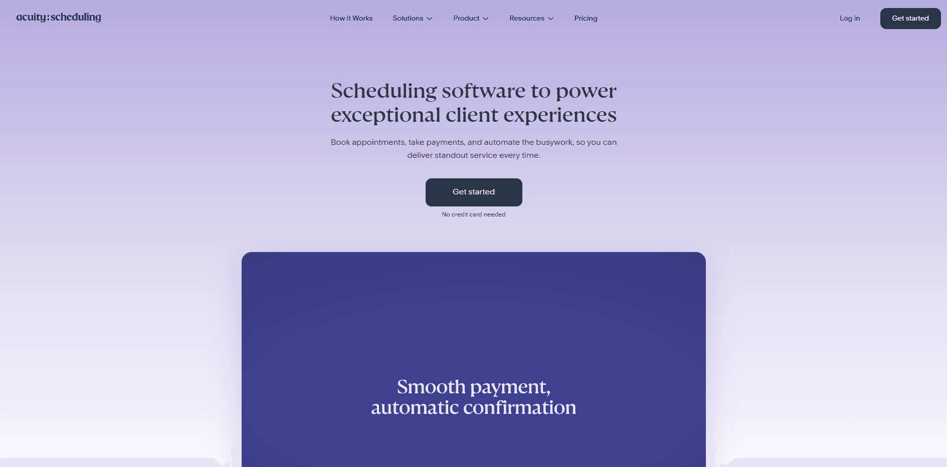 Acuity Scheduling homepage