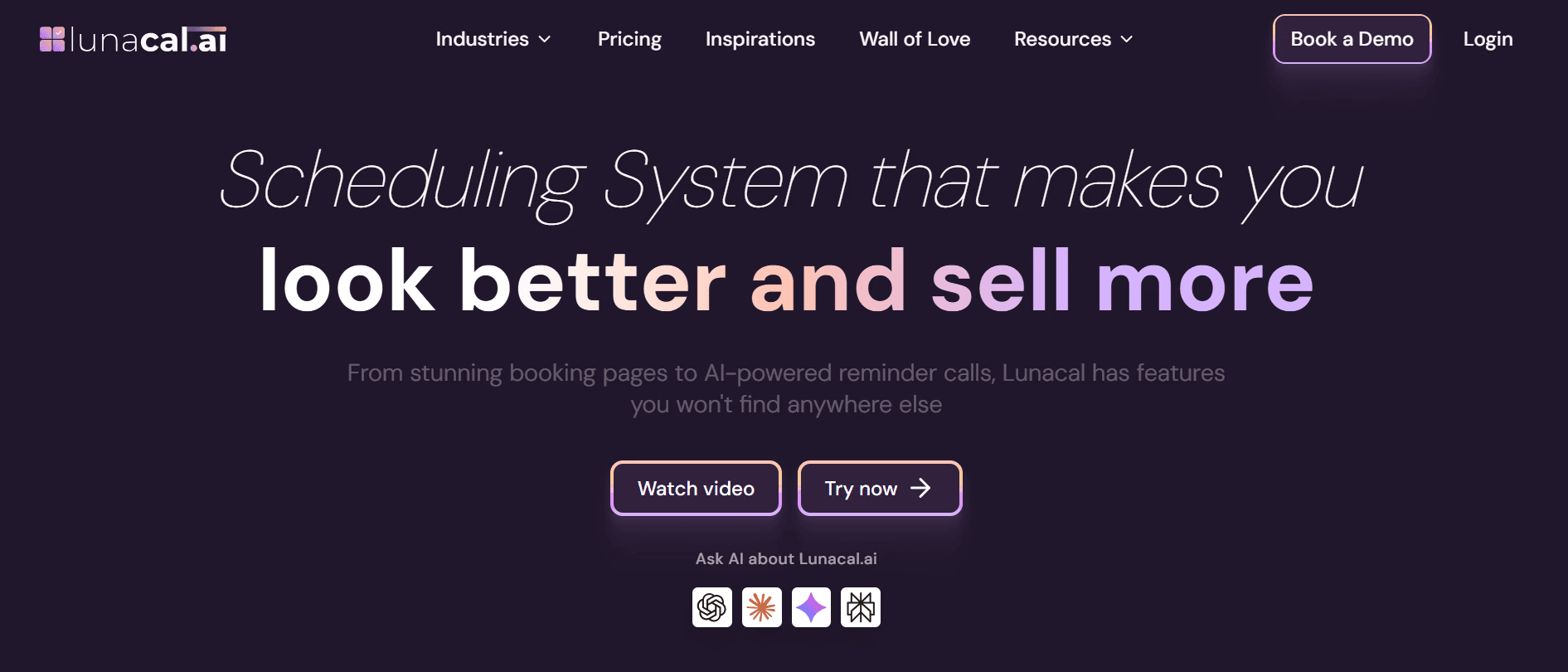 Lunacal homepage