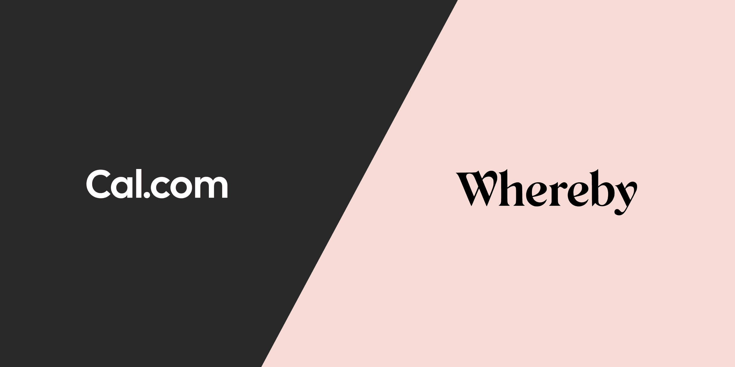 Cal.com logo beside Whereby logo