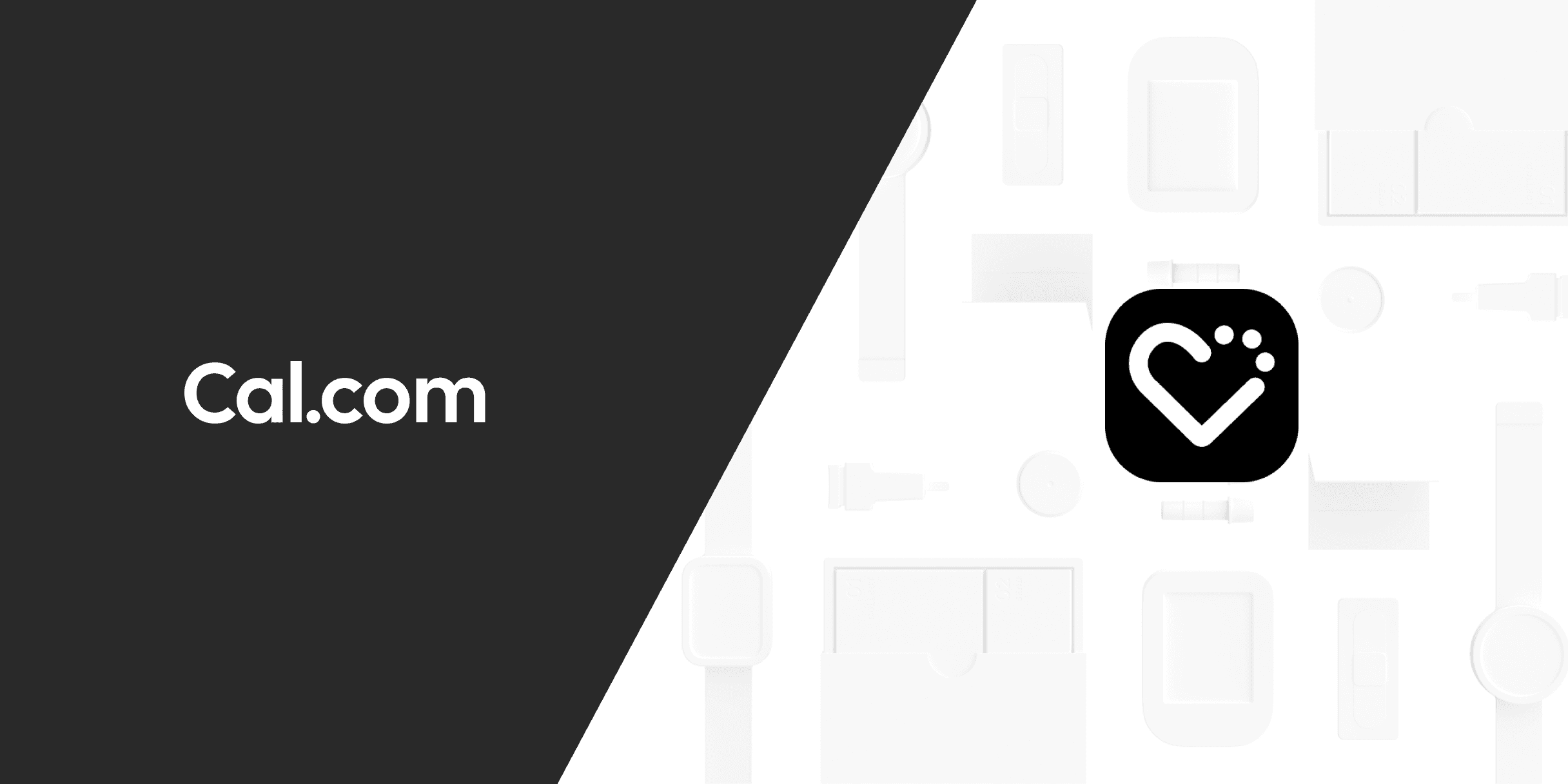 Cal.com logo beside the Vital app icon