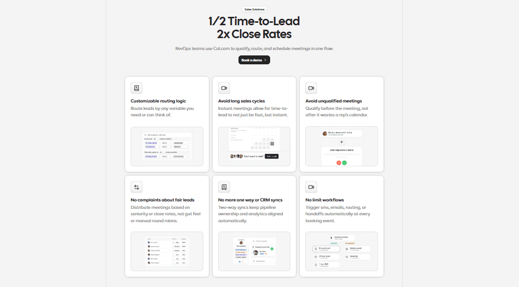 How RevOps use Cal.com to qualify, route and schedule meetings in one flow