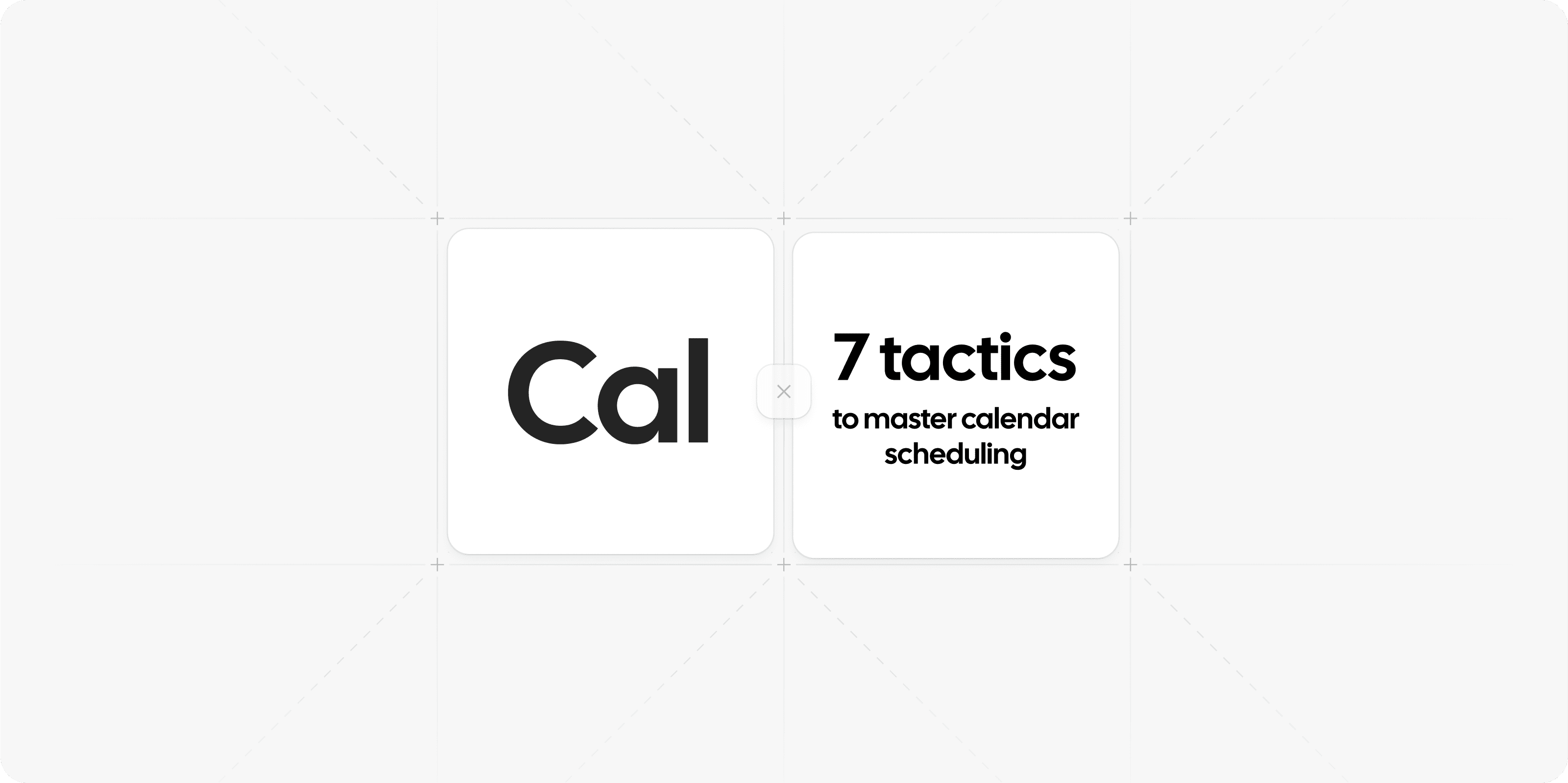 Cal logo and 7 tactics text cards