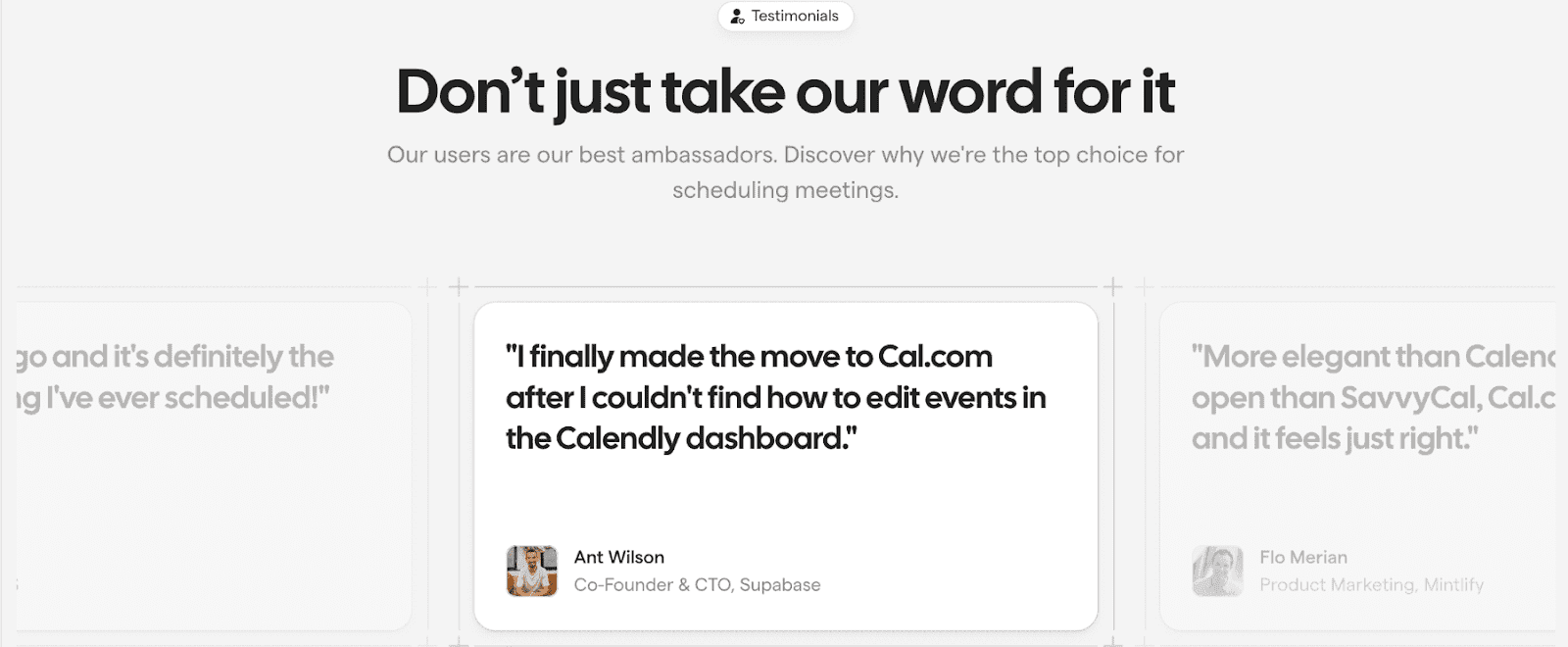 Cal.com user reviews.