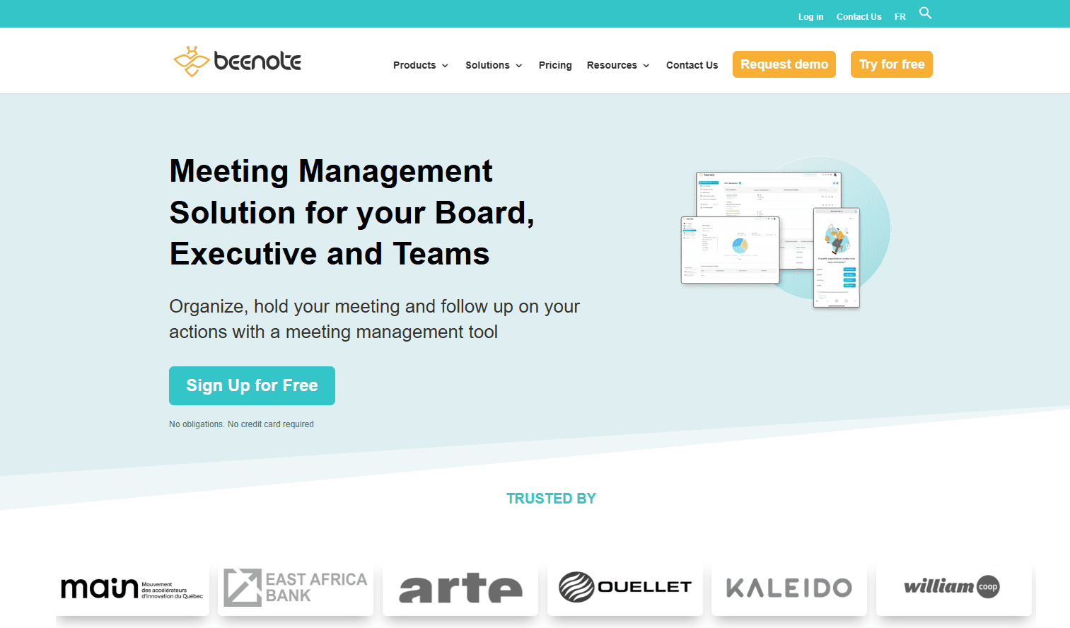 Beenote home page