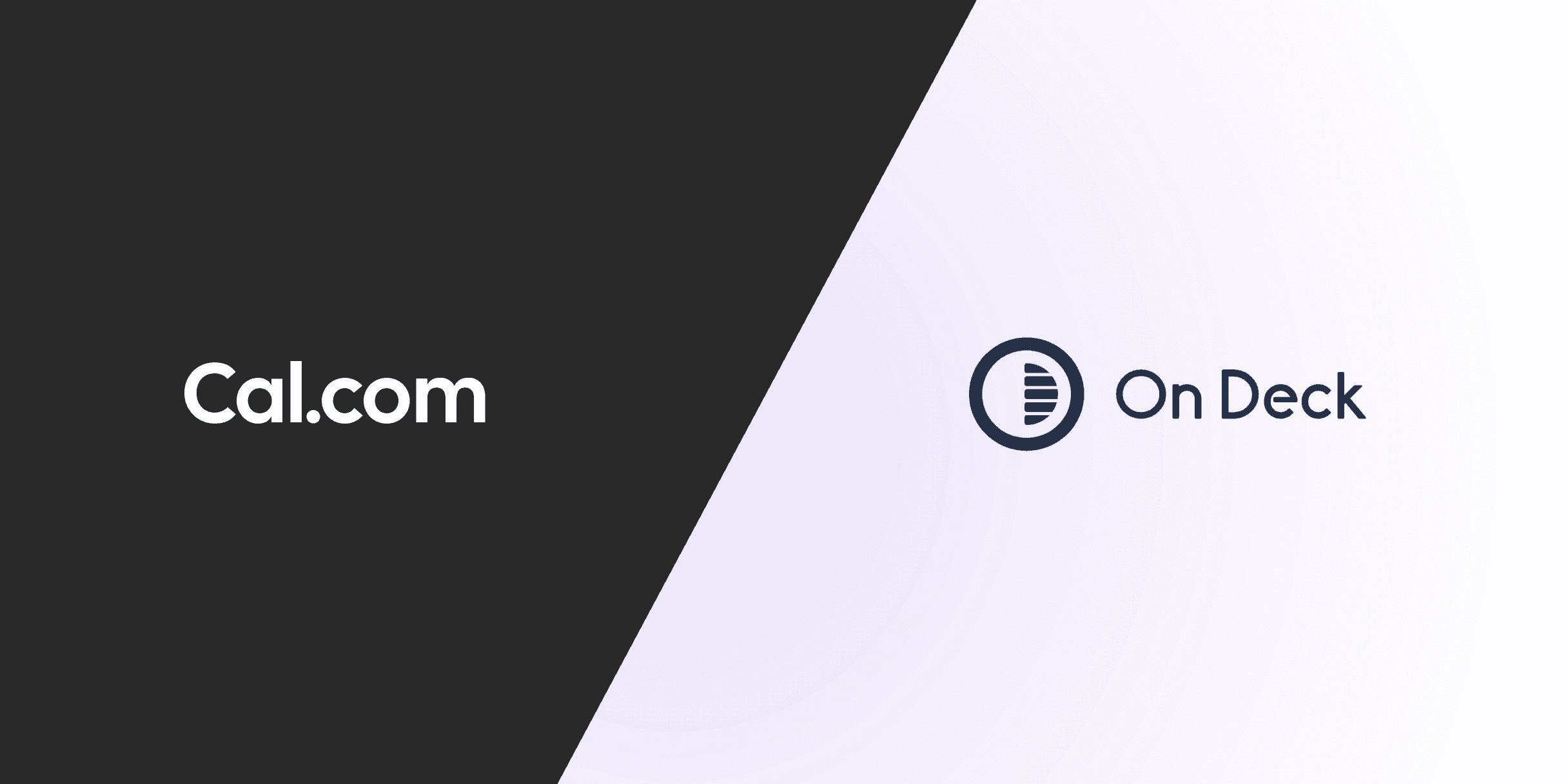 Cal.com and On Deck logos side by side