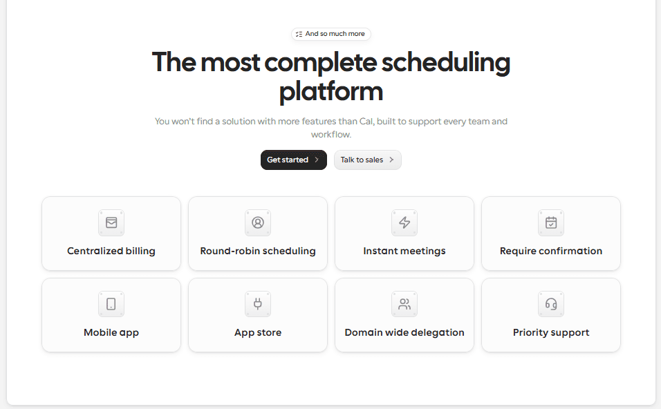 Cal.com: The most complete scheduling platform