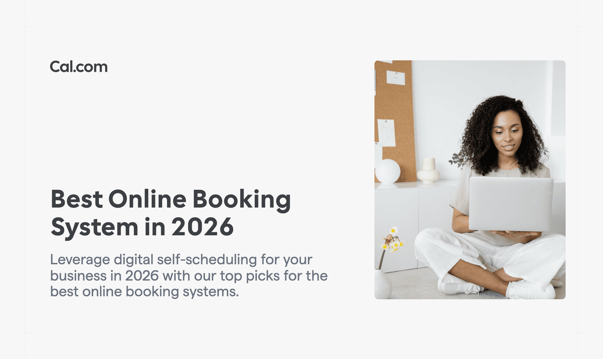 Cal.com blog banner about the best online booking system