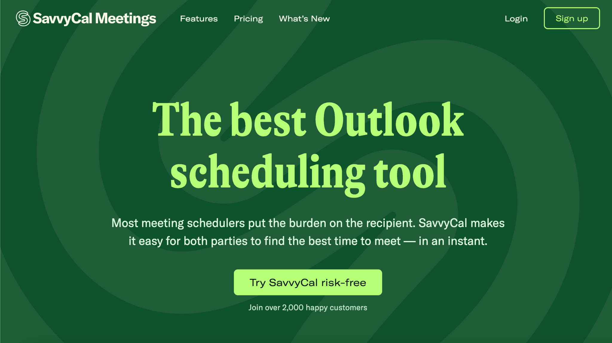 Illustration of SavvyCal’s home page