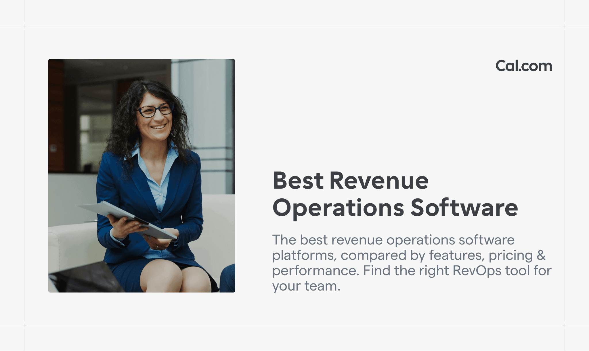 Cal.com blog banner for best revenue operations software