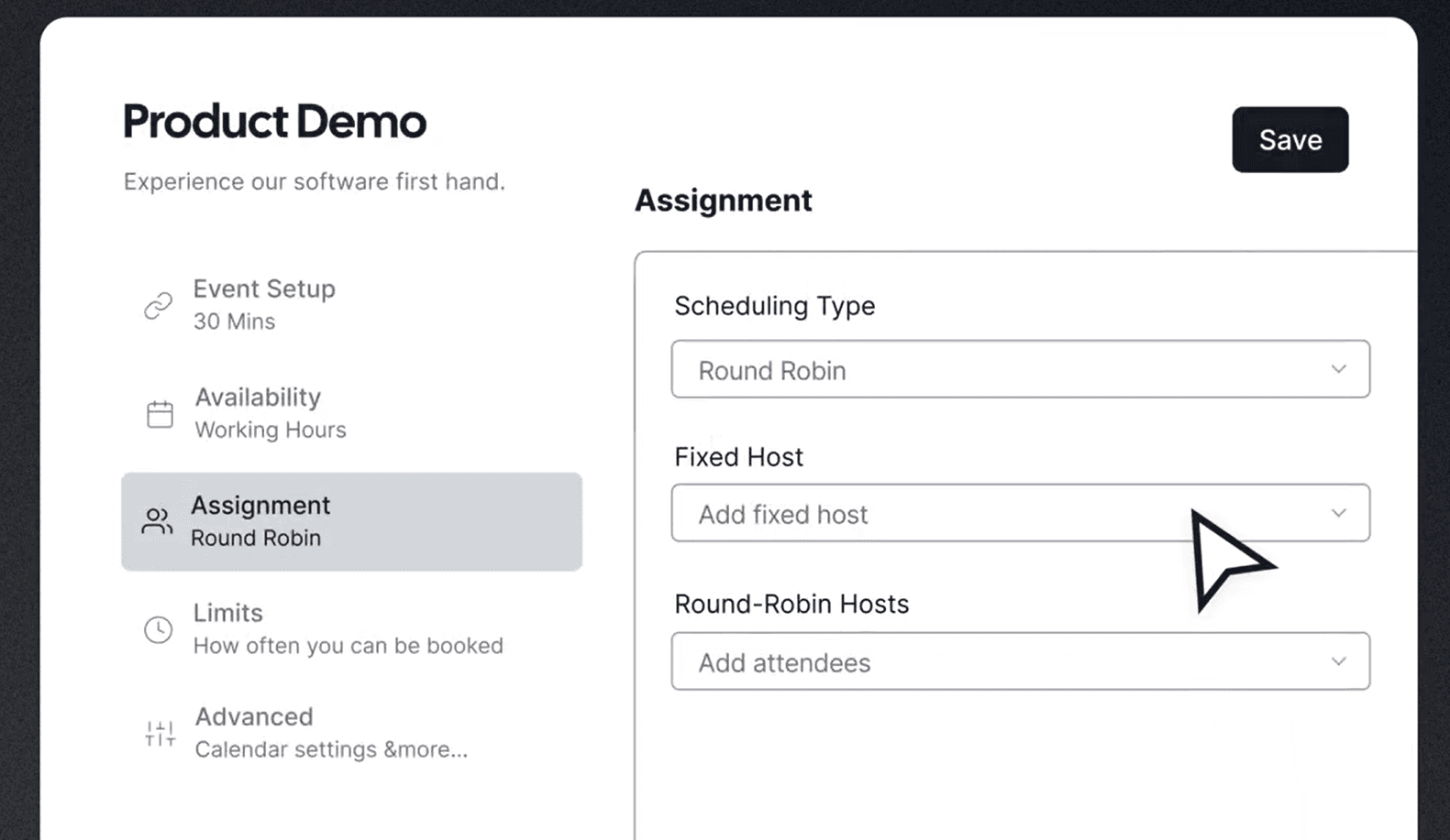 Booking form