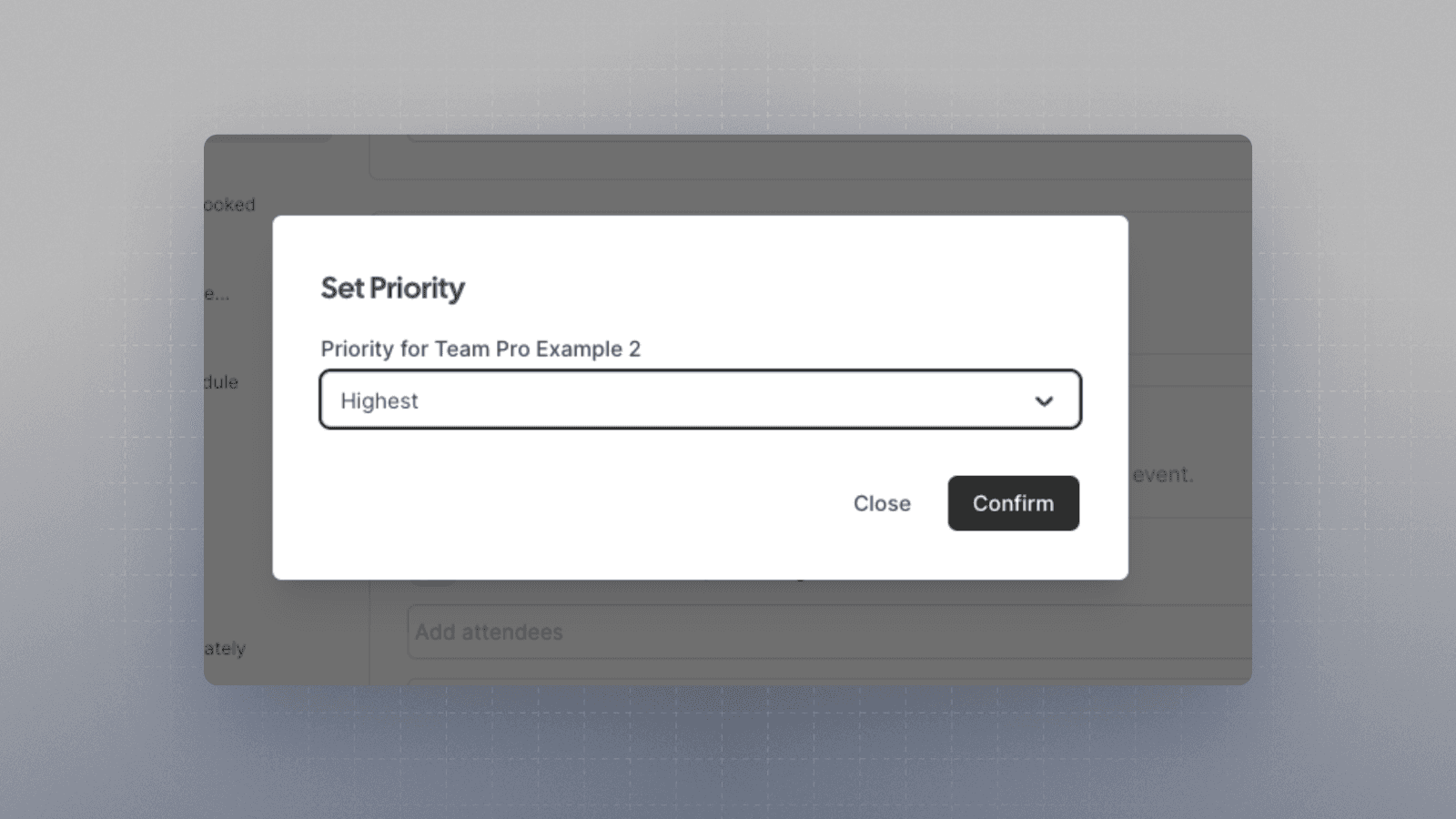 Screenshot of Cal.com round-robin priority settings