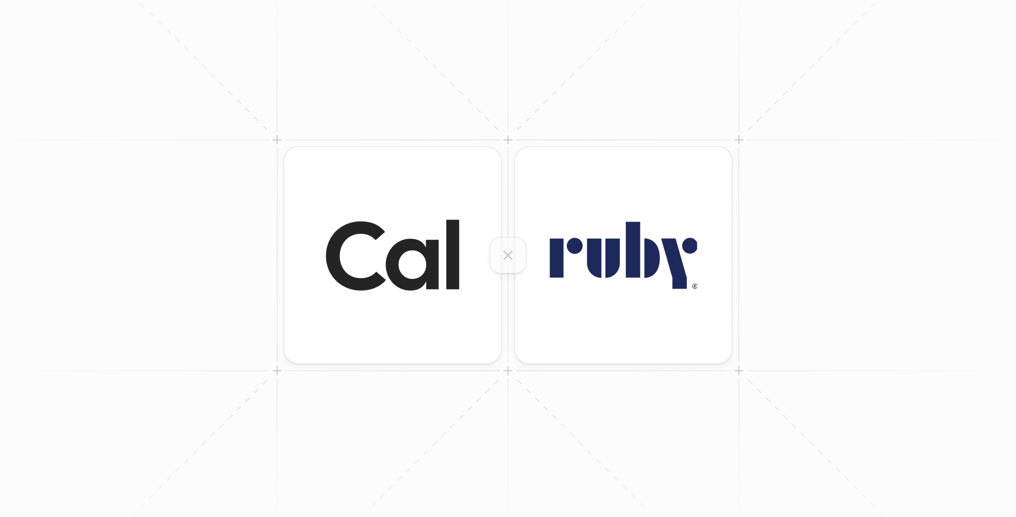 Cal and Ruby Receptionists logos side by side