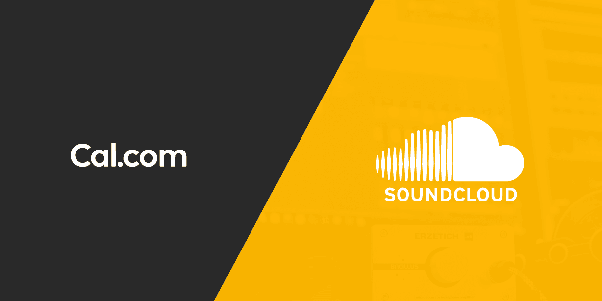 Cal.com and SoundCloud logos side by side