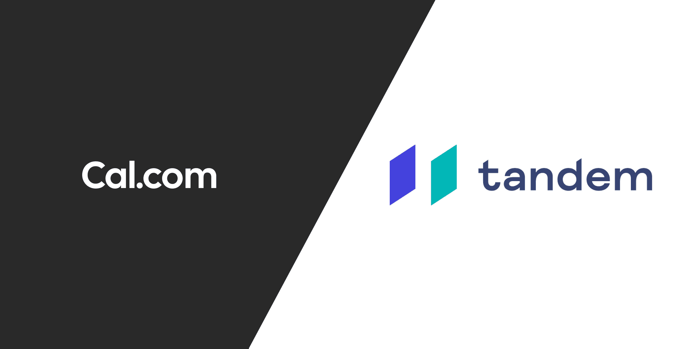 Cal.com and Tandem logos side by side