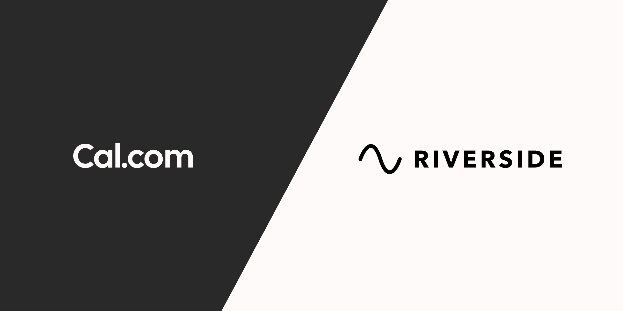 Cal.com and Riverside logos side by side