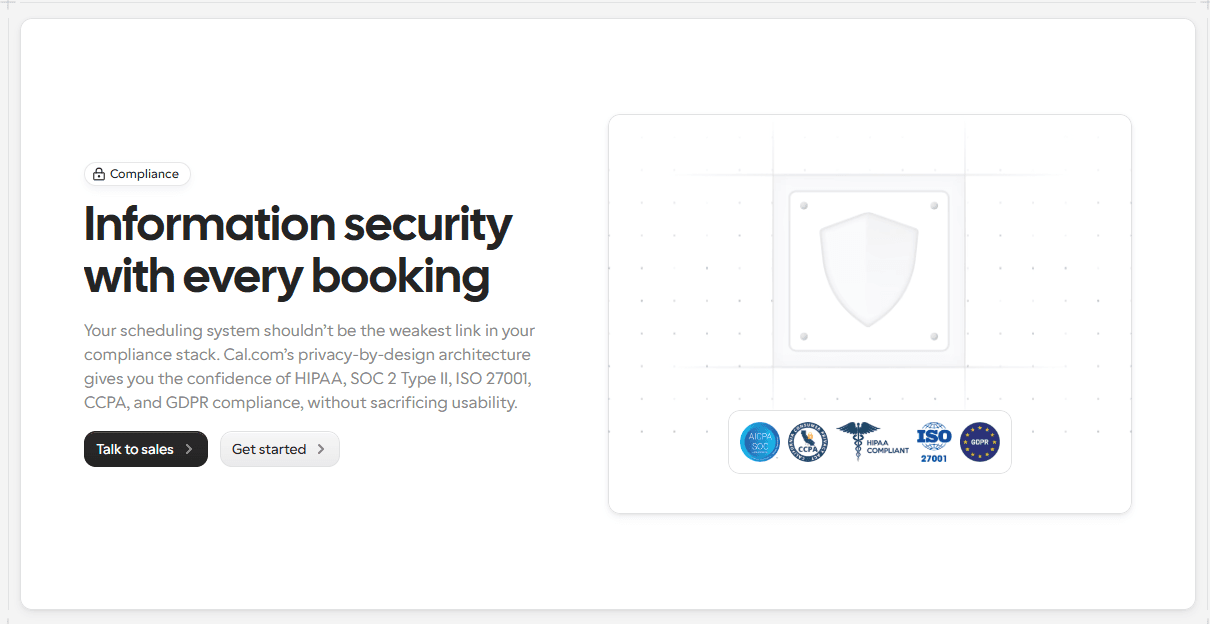 Information security with every booking