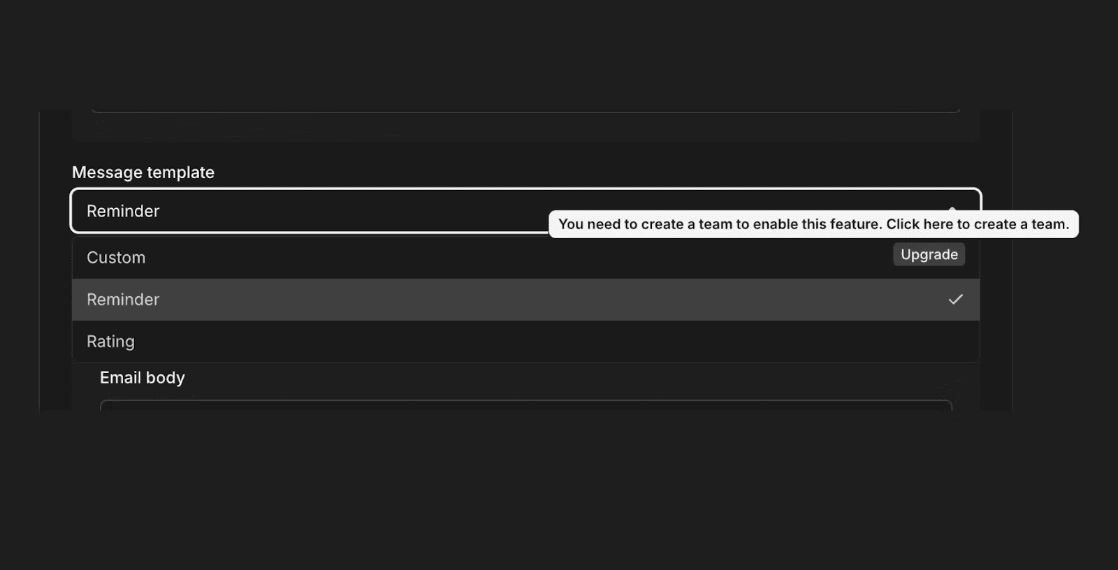 Upgrade to Teams for Custom Templates